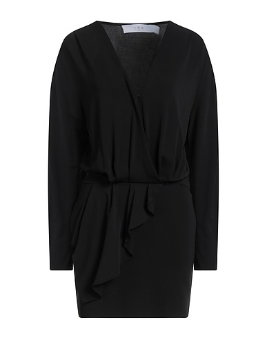 IRO Short dress Black 96% Viscose, 4% Elastane