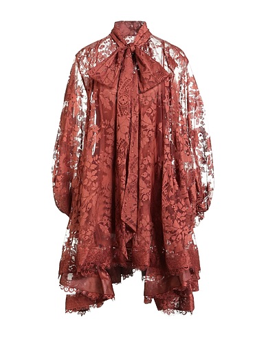 ZIMMERMANN Short dress Rust 100% Silk