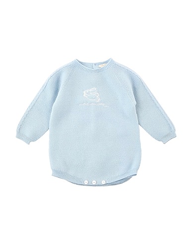 WEDOBLE Strampelanzug für Babys Himmelblau 100% Wolle