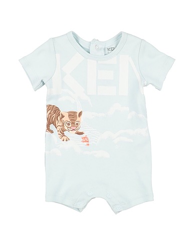 KENZO KIDS Baby jumpsuit  Sky blue 100% Cotton