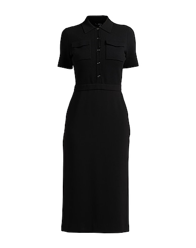 THEORY Knit dress Black 80% Merino Wool, 17% Recycled nylon, 3% Elastane