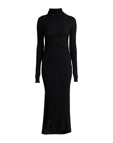 PATRIZIA PEPE Midi dress Black 50% Acrylic, 50% Wool