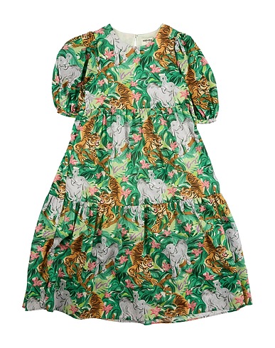 KENZO KIDS Dress Green 100% Cotton