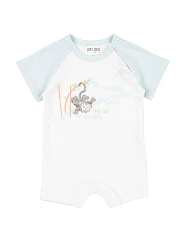KENZO KIDS Baby jumpsuit  White 100% Cotton