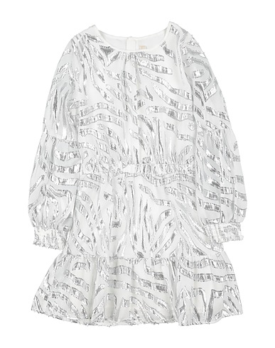 MICHAEL KORS KIDS Dress White 79% Polyester, 21% Metallic fiber