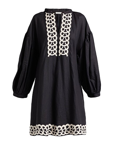 BY MALENE BIRGER Short dress Black 100% Organic Linen