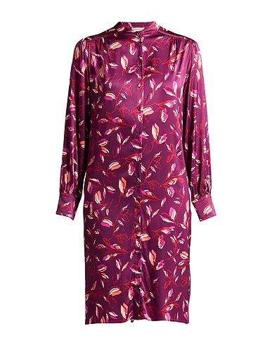 PUROTATTO Midi dress Plum 97% Viscose, 3% Elastane