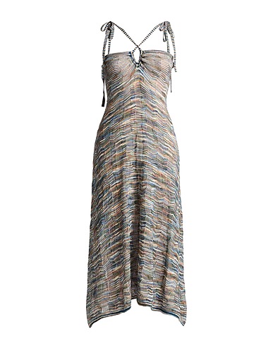 ULLA JOHNSON Vestito midi Blu 100% Cotone