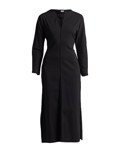ALPHA STUDIO Long dress Black 72% Viscose, 24% Polyamide, 4% Elastane