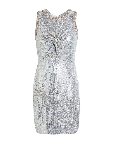 DES_PHEMMES Elegant dress Silver 95% Nylon, 5% Elastane