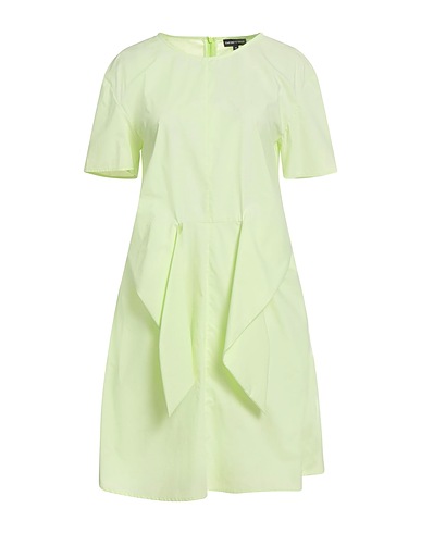 EMPORIO ARMANI Short dress Lime green 100% Cotton