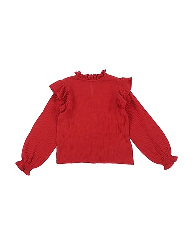 THE NEW SOCIETY Top Brick red 100% Cotton