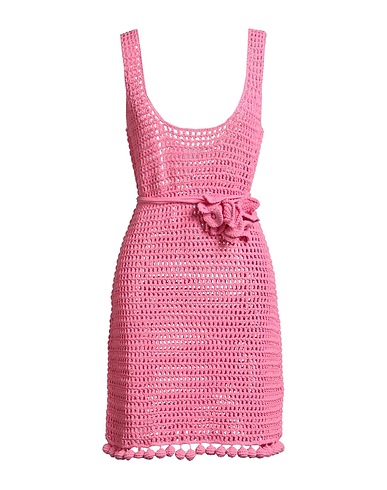 BURBERRY Sheath dress Pink 63% Cotton, 37% Polyamide
