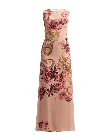ALBERTA FERRETTI Long dress Sand 100% Silk