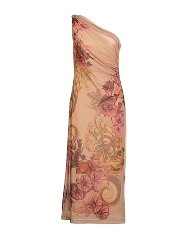 ALBERTA FERRETTI Midi dress Sand 75% Polyamide, 25% Elastane