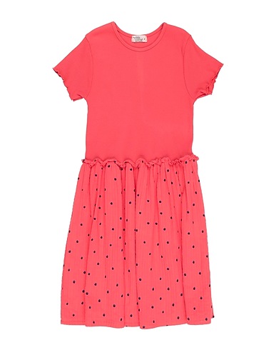 MY LITTLE COZMO Dress Coral 100% Cotton