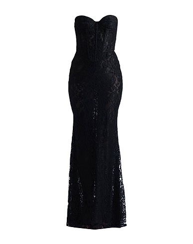 NEW ARRIVALS Vestito lungo Nero 100% Poliestere