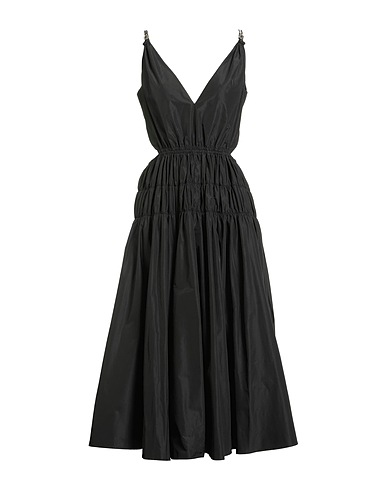 MAJE Midi dress Black 100% Polyester, Cotton, Metallic fiber