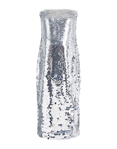 ISABELLE BLANCHE Paris Elegant dress Silver 100% Polyester