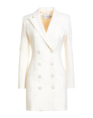 SIMONA CORSELLINI Vestito corto Avorio 53% Poliestere, 43% Lana, 4% Elastan