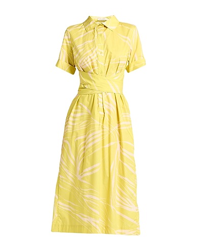 GENTRYPORTOFINO Midi dress Lime green 100% Cotton