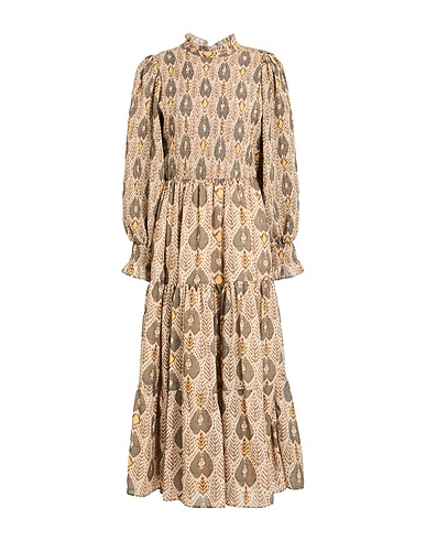 ANTIK BATIK Midi dress Beige 100% Polyester