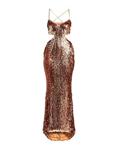 RETROFÊTE Elegant dress Copper 100% Polyester