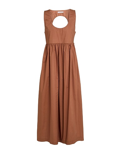 LE SARTE DEL SOLE Long dress Brown 100% Cotton
