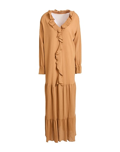 MAX & MOI Long dress Camel 100% Cotton