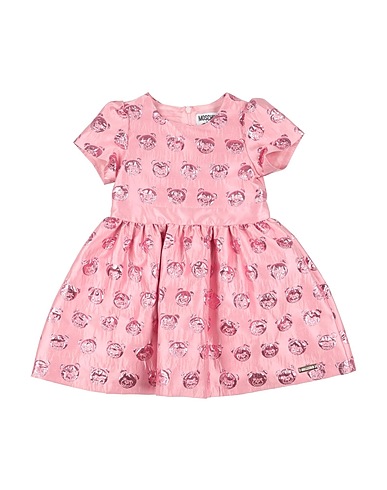 MOSCHINO BABY Vestido para bebé  Pink 49% Polyester, 30% Polyamide, 21% Metallic fiber