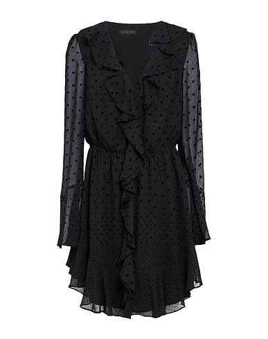 GUESS Short dress Black 100% Polyester, Polyamide