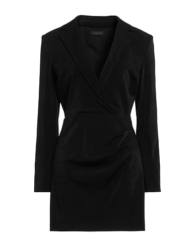 GUESS Short dress Black 95% Acetate, 5% Elastane
