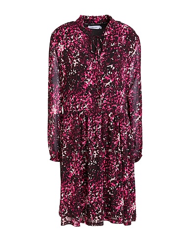 CALVIN KLEIN Short dress Plum 100% Polyester