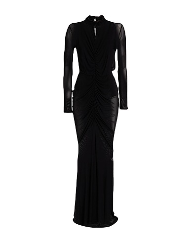 ACTUALEE Long dress Black 90% Polyester, 10% Elastane