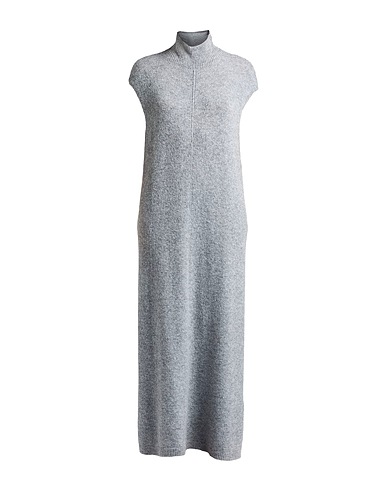 SUSY-MIX Vestito lungo Grigio 64% Acrilico, 15% Poliammide, 11% PBT - Polibutilentereftalato, 10% Lana