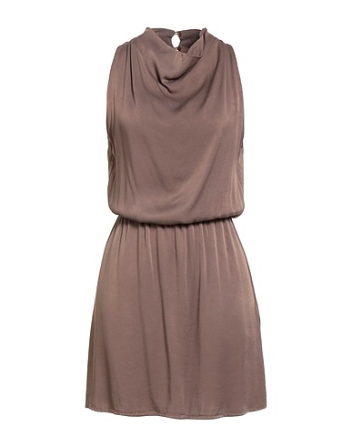 ALPHA STUDIO Vestito corto Tortora 100% Viscosa