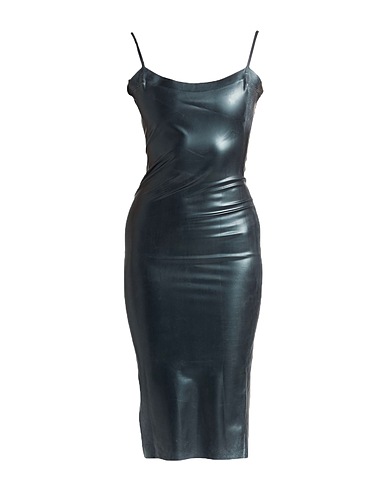 POSTER GIRL Midi dress Charcoal 100% Latex