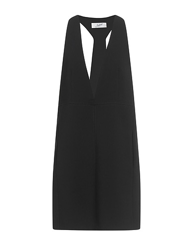 SEAFARER Short dress Black 96% Virgin Wool, 4% Elastane