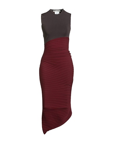 ALBERTA FERRETTI Midi dress Burgundy 65% Viscose, 35% Polyamide