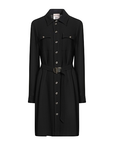 SEMICOUTURE Midi dress Black 98% Viscose, 2% Elastane