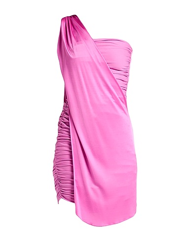 FRANKIE MORELLO One-shoulder dress Mauve 60% Cotton, 40% Viscose