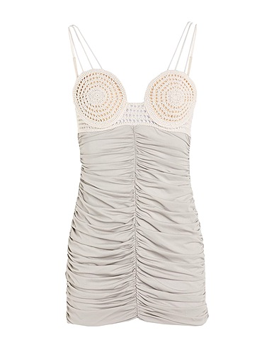 MAGDA BUTRYM Sheath dress Light grey 93% Viscose, 7% Elastane, Cotton