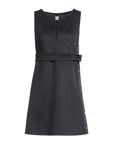 P.A.R.O.S.H. Short dress Charcoal 100% Wool
