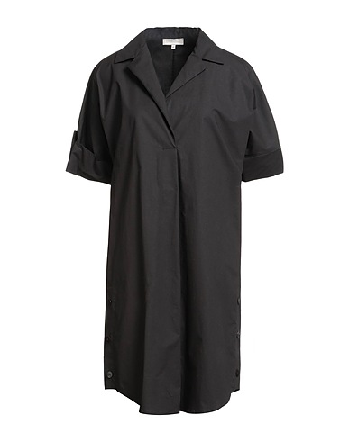 ANTONELLI Short dress Black 95% Cotton, 5% Elastane