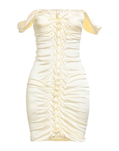 PATRIZIA PEPE Sheath dress Ivory 67% Viscose, 28% Polyamide, 5% Elastane