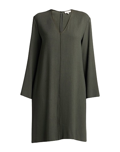 ANTONELLI Midi dress Military green 62% Virgin Wool, 38% Viscose