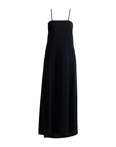FORTE_FORTE Long dress Black 96% Viscose, 4% Elastane