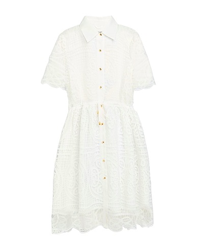 MAX & MOI Midi dress White 100% Polyester