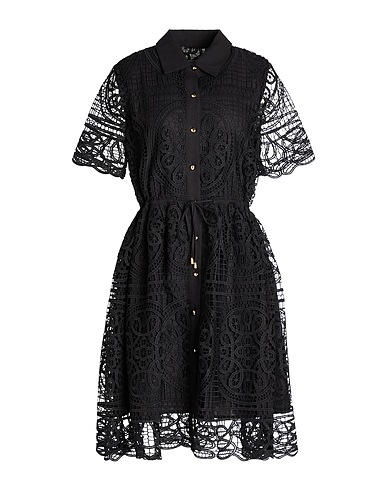 MAX & MOI Midi dress Black 100% Polyester