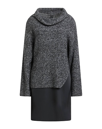 PINKO Short dress Black 43% Wool, 34% Nylon, 23% Alpaca wool, Polyester